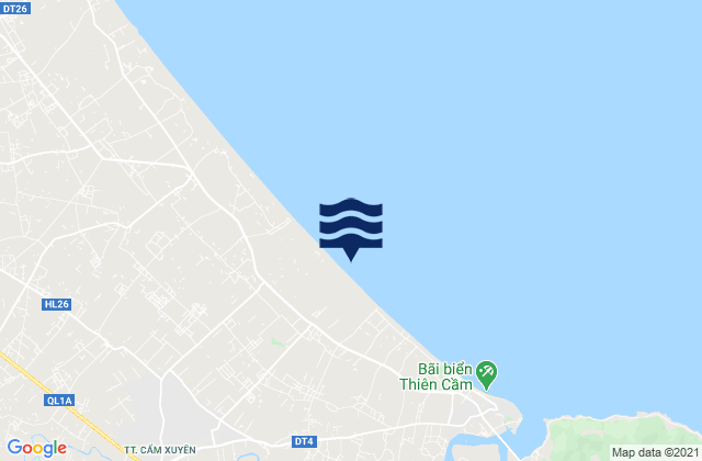 Cẩm Xuyên, Vietnamの潮見表地図