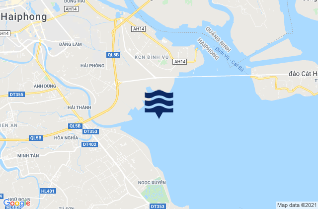 Cửa Cấm, Vietnamの潮見表地図