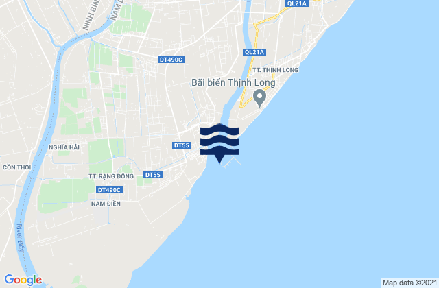 Cửa Lạch Giang, Vietnamの潮見表地図