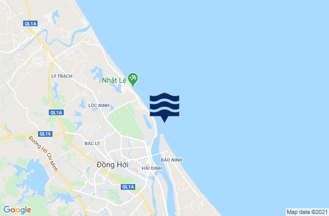 Cửa Nhật Lệ, Vietnamの潮見表地図