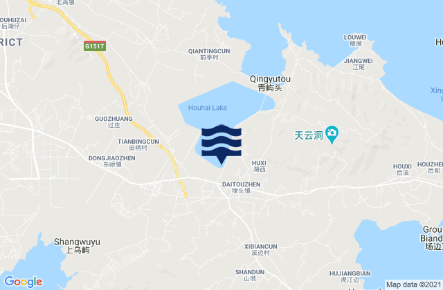 Daitou, Chinaの潮見表地図