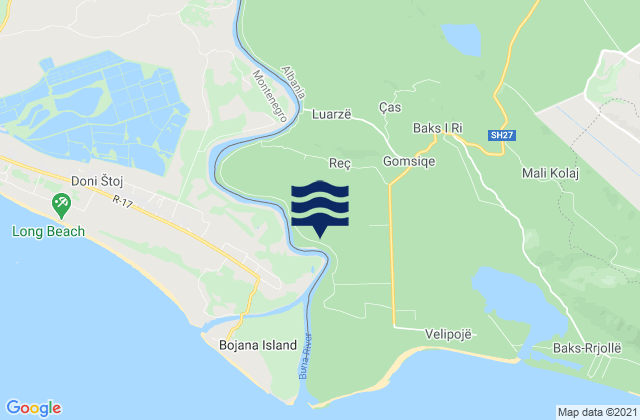Dajç, Albaniaの潮見表地図