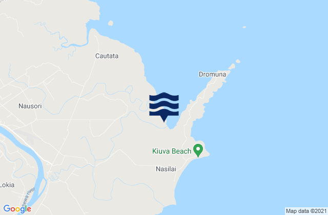 Daku, Fijiの潮見表地図
