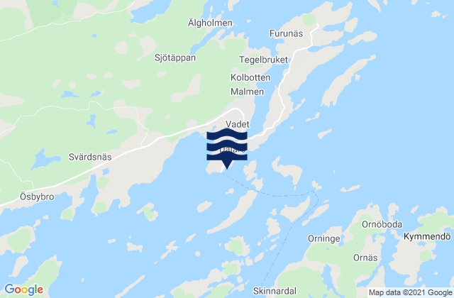 Dalarö, Swedenの潮見表地図