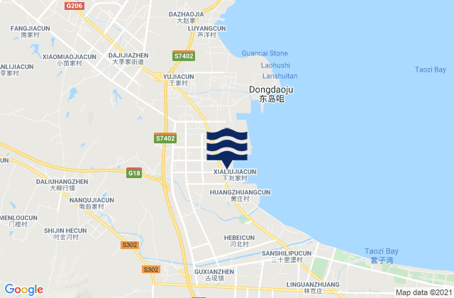 Daliuhang, Chinaの潮見表地図