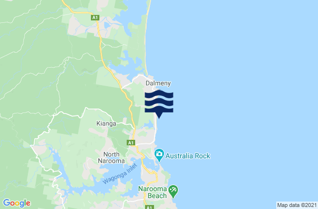 Dalmeny Point, Australiaの潮見表地図