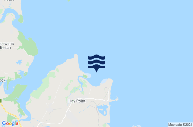 Dalrymple Bay, Australiaの潮見表地図