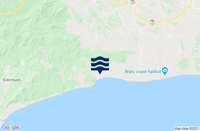 Danurejo, Indonesiaの潮見表地図
