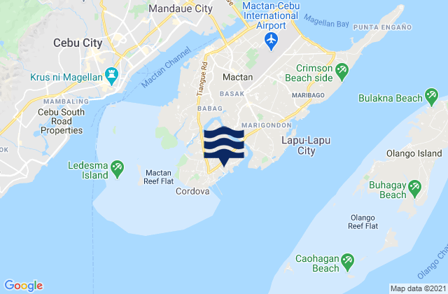 Dapitan, Philippinesの潮見表地図