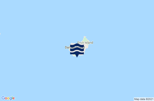 Darnley Island, Australiaの潮見表地図