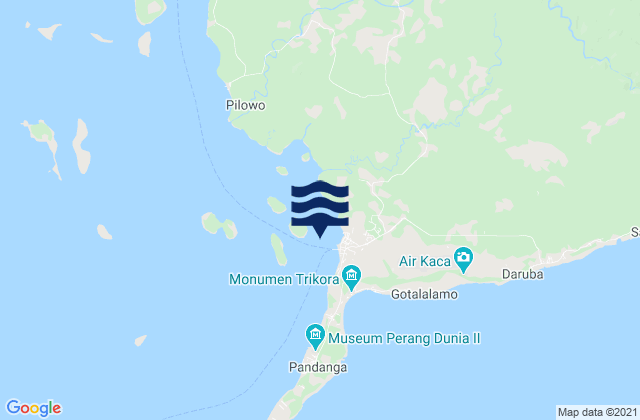 Daruba, Indonesiaの潮見表地図