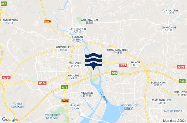 Datong, Chinaの潮見表地図