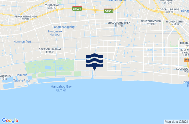 Datuan, Chinaの潮見表地図