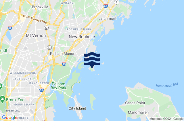 Davids Island, United Statesの潮見表地図