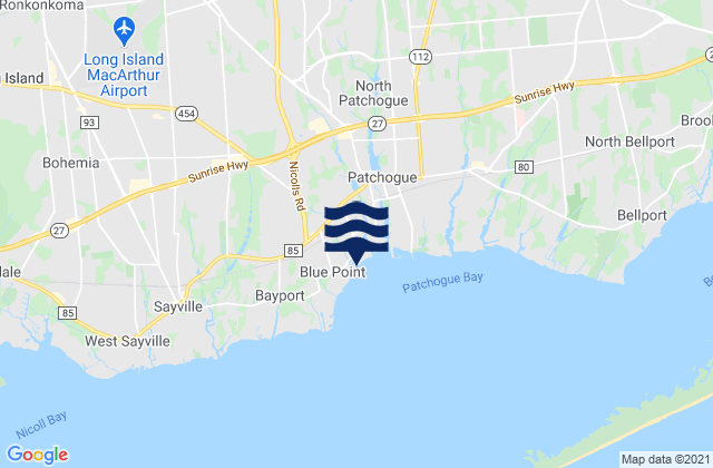 Davis Park Marina, United Statesの潮見表地図