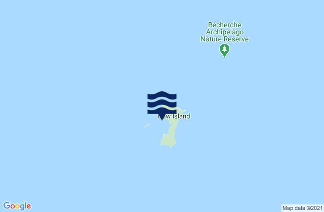 Daw Island, Australiaの潮見表地図