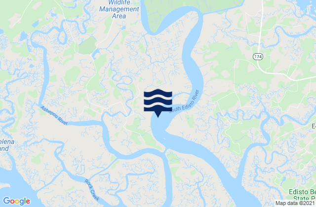 Dawho River, United Statesの潮見表地図