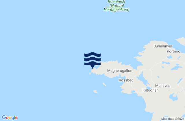 Dawros Head, Irelandの潮見表地図