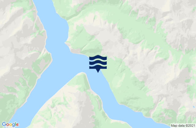 Dawson Harbour, Canadaの潮見表地図