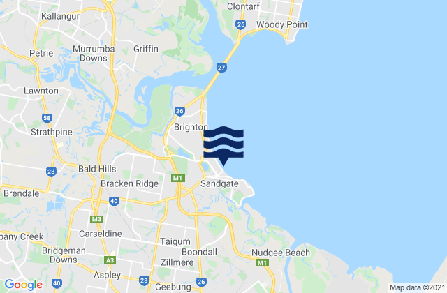 Deagon, Australiaの潮見表地図