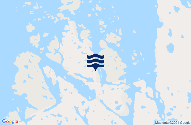 Dease Peninsula, Canadaの潮見表地図