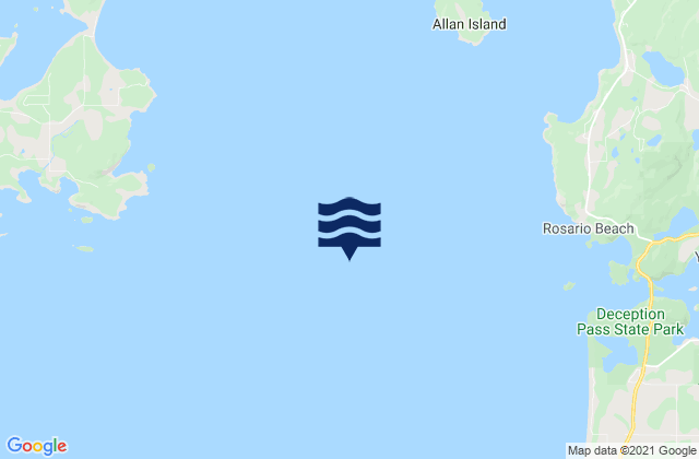 Deception Island 2.7 miles west of, United Statesの潮見表地図