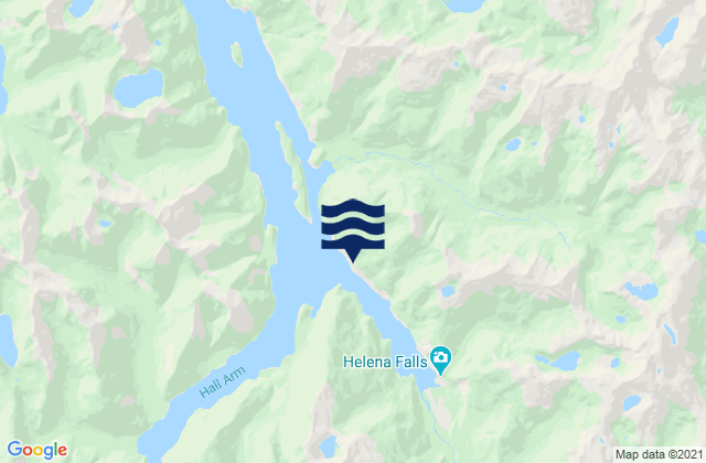 Deep Cove, New Zealandの潮見表地図