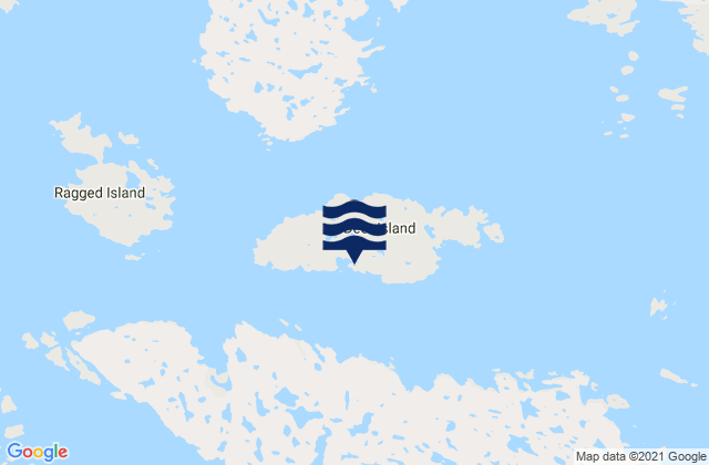Deer Island, Canadaの潮見表地図