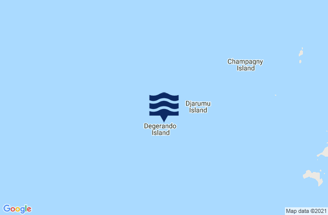 Degerando Island, Australiaの潮見表地図