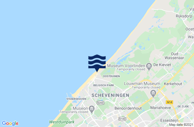 Delft, Netherlandsの潮見表地図