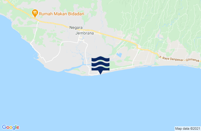 Delod Pangkung, Indonesiaの潮見表地図
