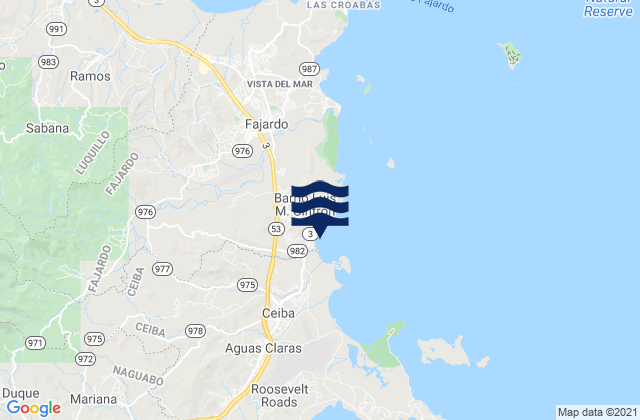 Demajagua Barrio, Puerto Ricoの潮見表地図