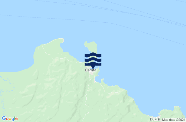 Demta, Indonesiaの潮見表地図