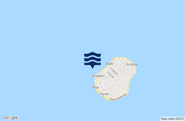 Denigomodu District, Nauruの潮見表地図