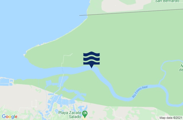 Departamento de Chinandega, Nicaraguaの潮見表地図