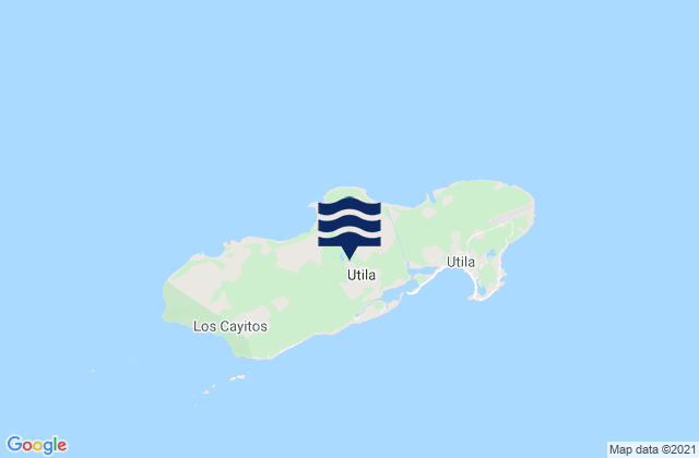 Departamento de Islas de la Bahía, Hondurasの潮見表地図