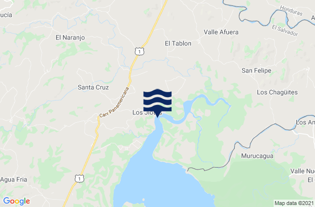 Departamento de La Unión, El Salvadorの潮見表地図