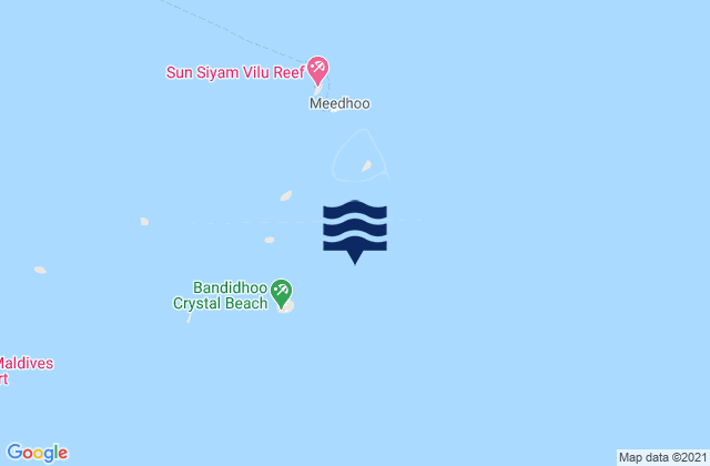 Dhaalu Atholhu, Maldivesの潮見表地図