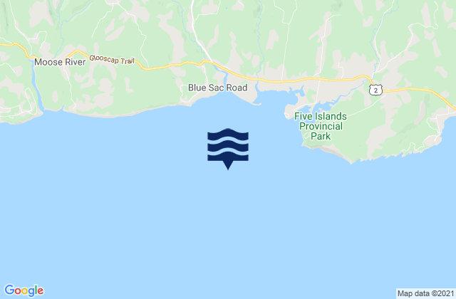 Diamond Island, Canadaの潮見表地図