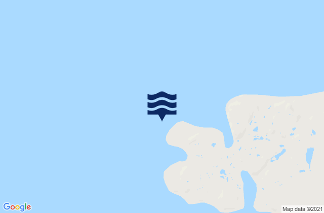 Digges Islet, Canadaの潮見表地図