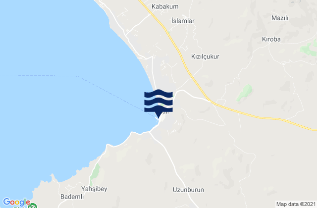 Dikili, Turkeyの潮見表地図