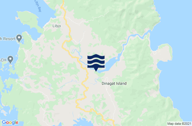 Dinagat Islands, Philippinesの潮見表地図