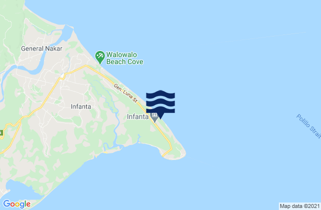 Dinahican, Philippinesの潮見表地図