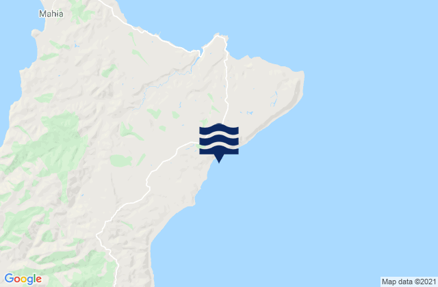 Diners Beach, New Zealandの潮見表地図