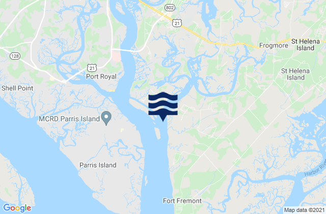 Distant Island (Cowen Creek), United Statesの潮見表地図