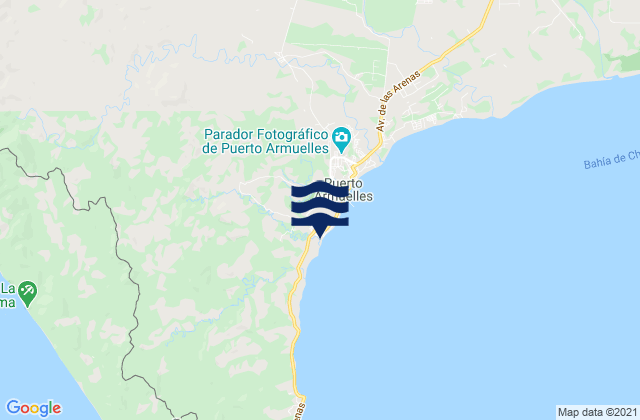 Distrito de Barú, Panamaの潮見表地図