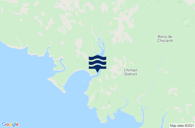 Distrito de Chimán, Panamaの潮見表地図