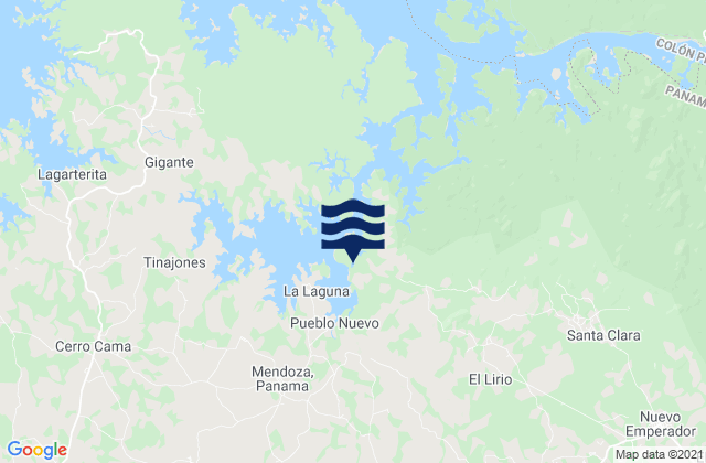 Distrito de La Chorrera, Panamaの潮見表地図