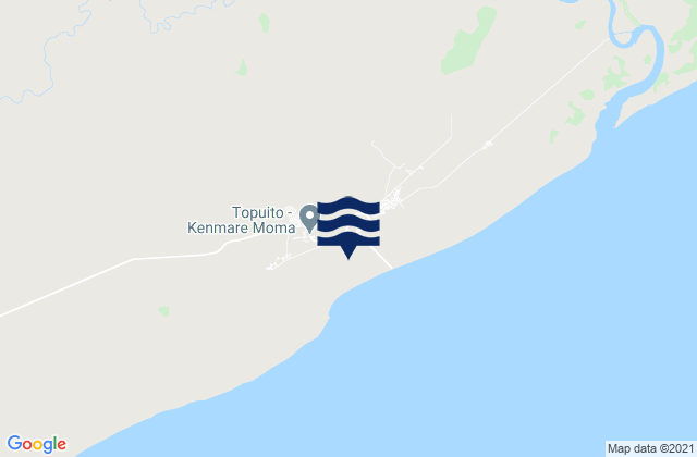 Distrito de Larde, Mozambiqueの潮見表地図