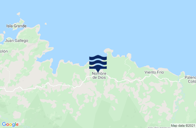 Distrito de Panamá, Panamaの潮見表地図